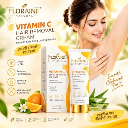 Floraine Natural Vitamin C Hair Removal Cream